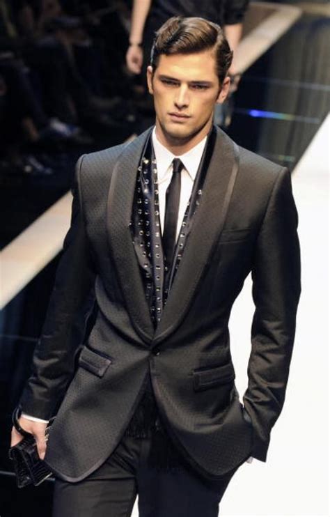 armani suit model